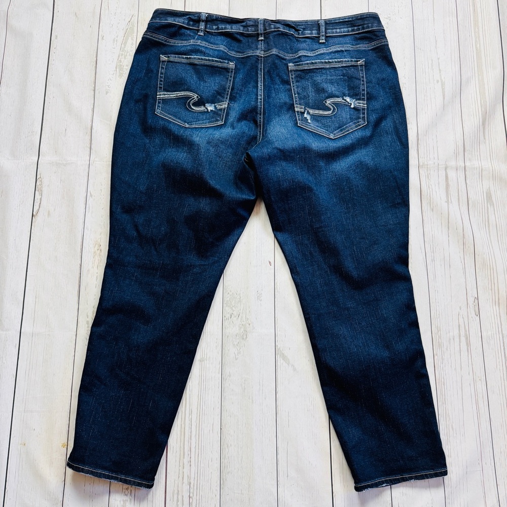 Silver Sam Factory Distressed Jeans Size 22 - Picture 6 of 6
